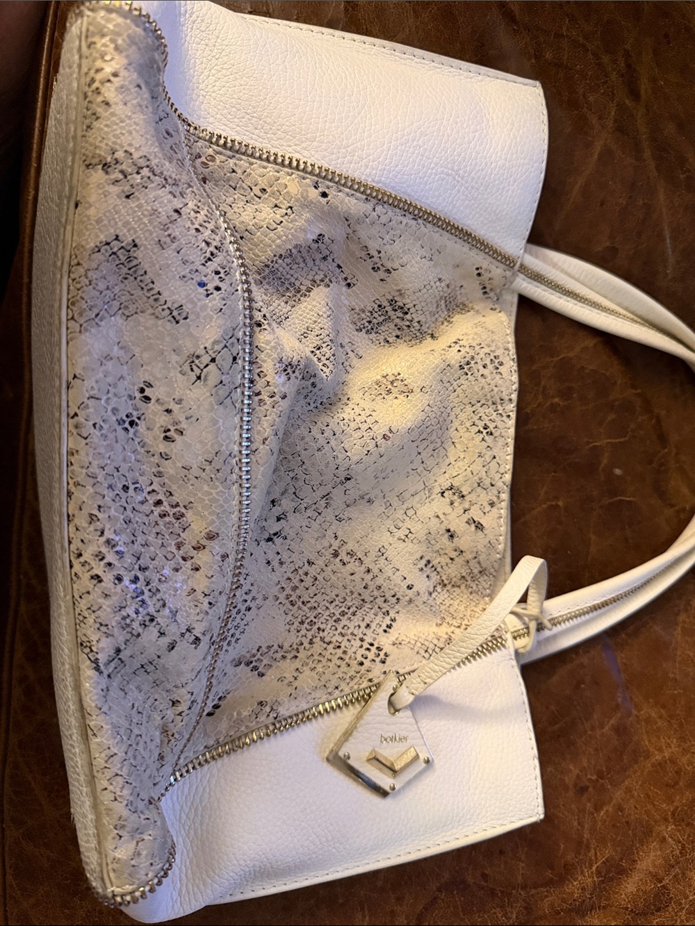 Botkier New York Soho Python-Embossed Leather Tote